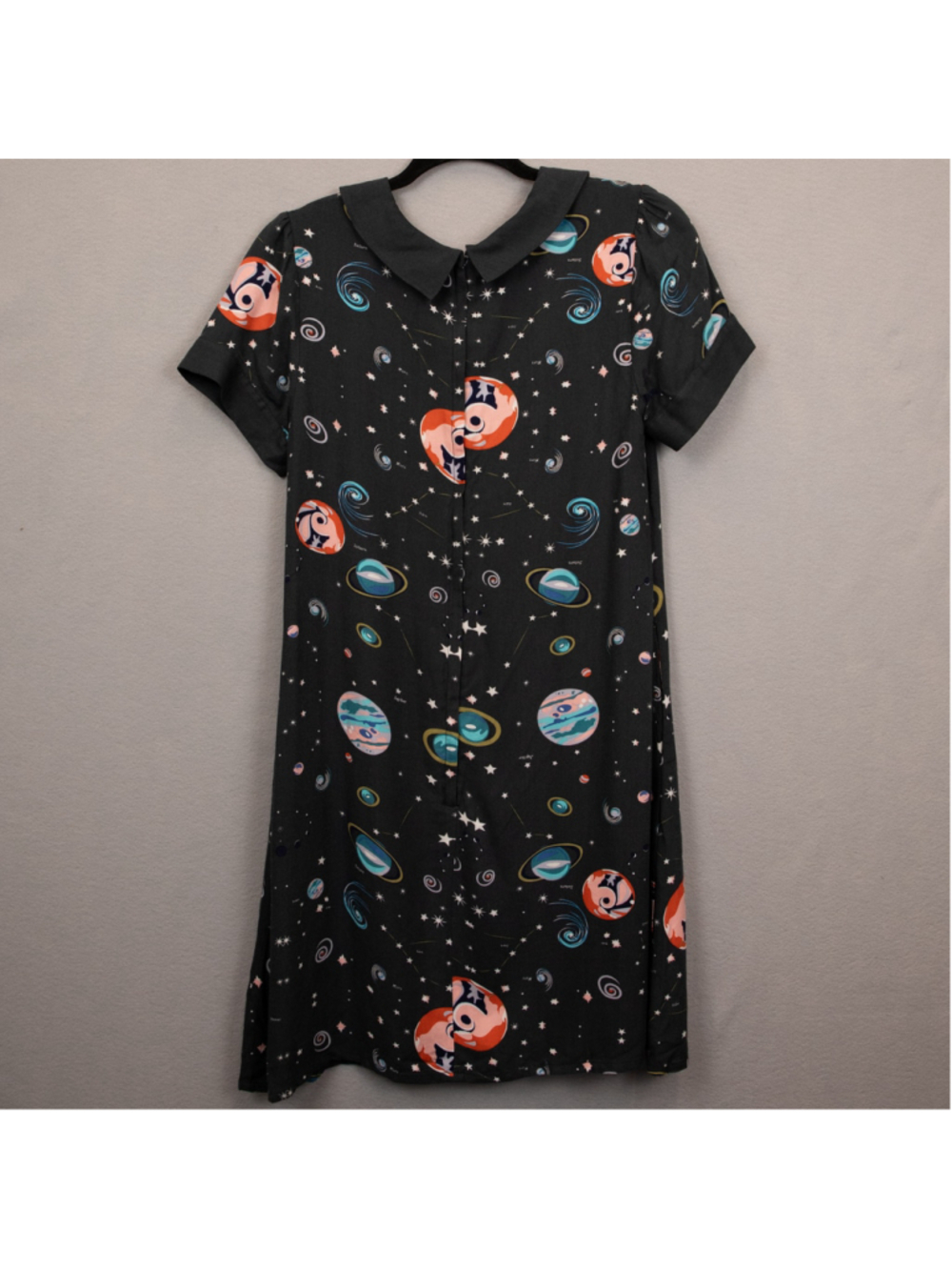 ModCloth grey planet print shift dress-S - Picture 6 of 6